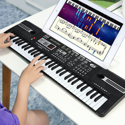 61 Key Children's Electronic Keyboard Cartoon Musical Instrument TikTok Kuaishou Popular Toy a OEM Early Education Puzzle