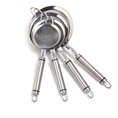 Factory Direct Sales High Quality 304 Stainless Steel Strainer Soybean Milk Spoon Strainer Bird's Nest Cleaning Strainer Oil Grid Hot Pot Scooping