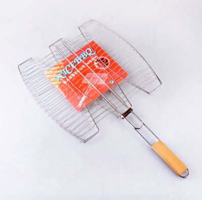 Extra Large Three Fish Fish Grilling Net Barbecue Grill Outdoor Barbecue BBQ Utensils Factory Direct Sales Hot Sale