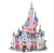 Pan Luo Si 613003 Fancy Pink Princess Big Castle Assembling Small Particles Girl Model Building Blocks Decoration Toys