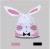 10*17 New Rabbit Ears Candy Snack Bag Three-Dimensional Rabbit Ears DIY Gift Plastic Packing Bag 50 PCs