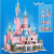 Pan Luo Si 613003 Fancy Pink Princess Big Castle Assembling Small Particles Girl Model Building Blocks Decoration Toys