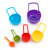 Factory Direct Sales DIY Color Plastic Measuring Spoon with Scale 6-Piece Measuring Spoon Baking Flour Seasoning Spoon
