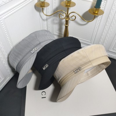 Autumn and Winter New Navy Hat Solid Color Twill Letter Warm Military Hat Foreign Trade Korean Fashion All-Matching Hat for Women
