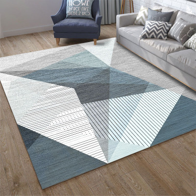 Cross-Border Wholesale Living Room Coffee Table Nordic Geometric Simple Rug Wholesale Geometric Pattern 3D Printed Carpet Mat