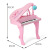 New Children's Multi-Function Electronic Piano Triangle Piano Girl Simulation Piano 25 Keys Music Toys with Microphone