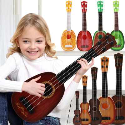 Children's Simulation Mini Ukulele Hand Playing Small Guitar Children's Enlightenment Musical Instrument Studio Toy Network Packaging