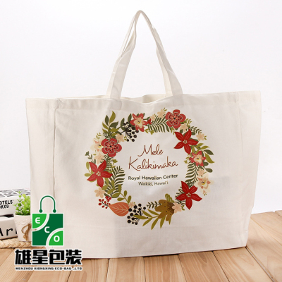Creative Developing Advertising Gift Cotton Canvas Bag Folding Color Heat Transfer Printing Cotton Bag Customization
