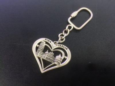 Ding's Customized Alloy Italian Heart-Shaped Key Chain