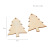 Creative Wood Color DIY Hollow Wood Piece Christmas Holiday Party Decorations Wooden Christmas Tree Hanging Pieces with Hemp Rope
