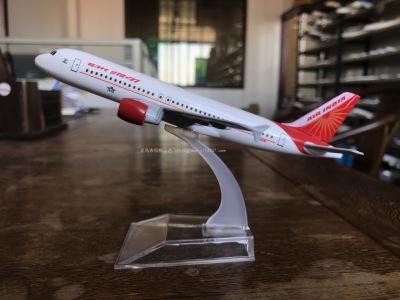 Aircraft Model (16cm Indian Airlines A320) Alloy Aircraft Model Simulation Aircraft Model