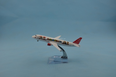Aircraft Model (Malaysia Asian Airlines A320 Beauty Painting) Alloy Aircraft Model Metal Aircraft