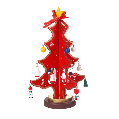 Classic Creative DIY Christmas Tree Double Piece Christmas Gift Decorations Table Decorative Ornaments