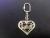 Ding's Customized Alloy Italian Heart-Shaped Key Chain
