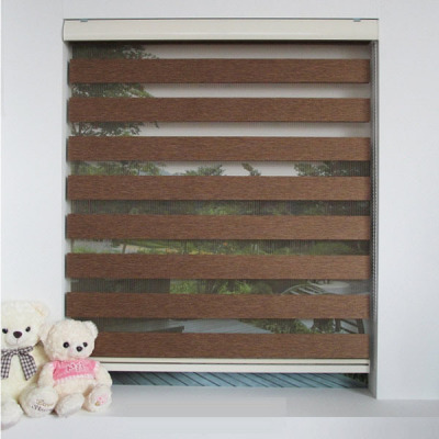 Artificial Linen Soft Gauze Curtain Office Living Room Balcony Shutter Bathroom Blinds Shading Curtain