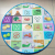 Children's Tent Game House round Mat Baby Ocean Pool Cartoon Mat Double-Sided Child Play Mat