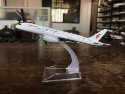Aircraft Model (16cm China Eastern Airlines A350 Alloy Aircraft Model) Metal Aircraft Model