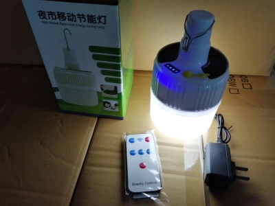 Outdoor Mobile Solar Bulb Stall Light Night Market Stall Light Solar Charging Bulb Light Led Emergency Light