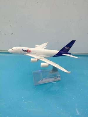 Metal Aircraft Model (FedEx A380) Aircraft Model Alloy Simulation Aircraft Model