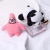Creative Jewelry Cute Panda Brooch Cartoon Badge Animal Lying on Your Body Plush Doll Pin Small Jewelry