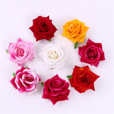Craft Simulation Flannel Rose Perianth Flower Silk Flower Corsage Shooting Props Arch Floral Decorations