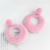 Temperamental Earrings and Eardrops Online Influencer Eardrops Fur Ball Earrings High-Profile Earrings