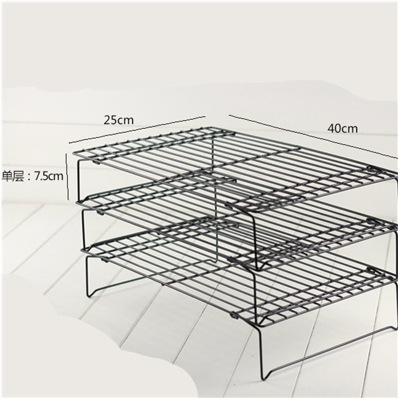 DIY Baking Color Box Package Three-Layer Folding Cooling Stand Drying Cookie Rack Drying Net Cake Fondant Chocolate Rack