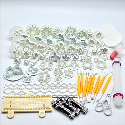 New 25 74-Piece Baking Tool Set Baking Fondant Clay Sugar Art Mold Collection