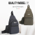 New Canvas Bag Men's Chest Bag Men's Waist Bag Crossbody Bag Sports Leisure Shoulder Bag Men and Women Outdoor Small Backpack