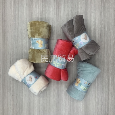 Flannel 70x100cm Solid Color Mixed Color Children's Blankets Blanket Super Soft and Comfortable Super Low Price
