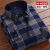  autumn and winter new men's thermal plaid shirts middle-aged and old leisure men's long sleeves thickened with fleece