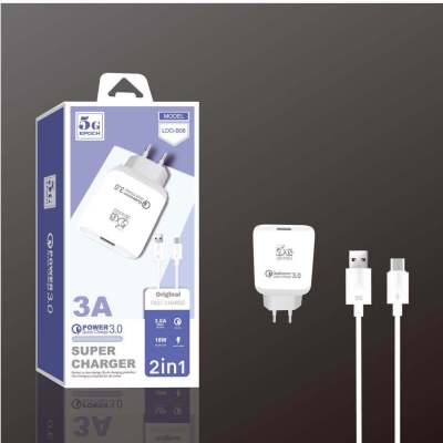 Charger Data Cable Set 5G Charger 1A-2A-QC3.0