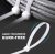 White (100 70-Pound Strength Heavy-Duty Cable Ties Self-Locking Nylon Cable Ties, Suitable for Indoor and Outdoor Use