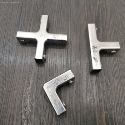 Stainless Steel Glass Clip Cross Type T Type L Type Glass Clamp Fixed Clip