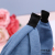 Blue Wide-Brimmed Knot in the Middle Fabric Headband Cute and Sweet Headband Hair Band Factory Spot Direct Sales