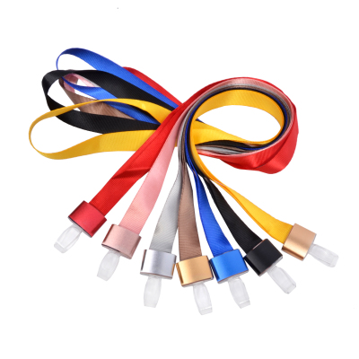 Customized Rope Printed Logo Nylon Sling Name Tag Hang Rope Work Card Rope Access Control Badge Lanyard 1.5cm Wide