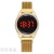 New Fashion Led Watch Trendy Diamond Watch Circle Lazy Shrink Magnet Buckle Strap Middle School Student Quartz Watch