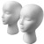 Foam Head Mannequin Head Model Head Female Mannequin Head Male and Female Mannequin Head Foam Avatar Hat Wig Glasses Props Display