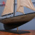 Simulation Ship American Sailboat Log Hand Painting Crafts Decoration Single Mast Sailboat Living Room Decoration Wholesale