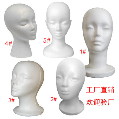 Foam Head Mannequin Head Model Head Female Mannequin Head Male and Female Mannequin Head Foam Avatar Hat Wig Glasses Props Display