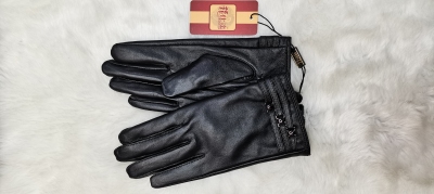 Tiger King Genuine Leather Winter Driving Fleece-Lined Thermal Touch Screen Riding Motorcycle Sheepskin Gloves