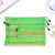 Office Supplies A4 Colorful Grid Zippered File Bag Transparent Portable Buggy Bag Student Stationery Bag Clearance