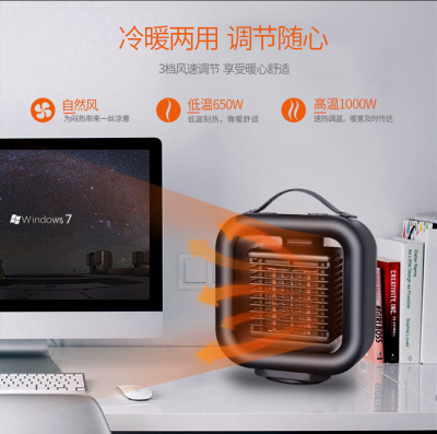 New Quick-Heating Heater Creative Student Desktop Office Portable Heater Heater Self-Power off Shaking Head