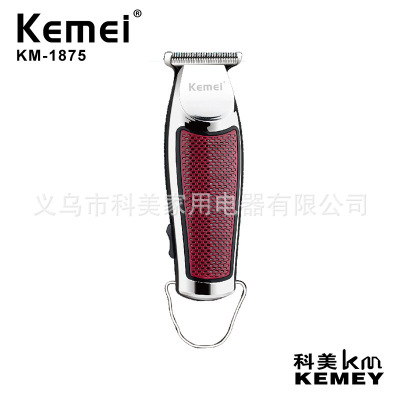 Cross-Border Factory Direct Sales Kemei KM-1875 Electric Clipper Lithium Battery USB Charging with Hook