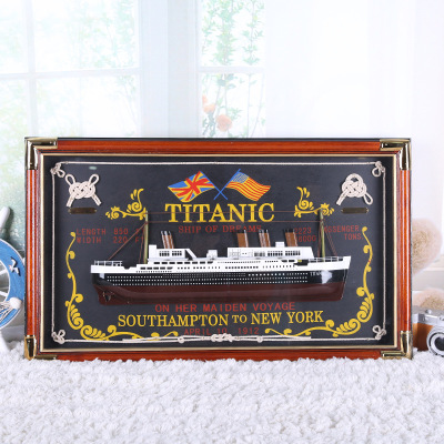 Titanic Hanging Painting Sailor Knot Photo Frame Living Room Sofa Background Wall Dining Room Office Wooden Craftwork