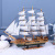 Original Wooden Sailing Boat Model Decoration Ship Model Transport Craft Decoration Office Handmade Simulation Wooden Boat
