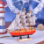 Independent Packaging Small Sailboat 18*3.9*17.5 Desk Ornaments Crafts Simulation Ship Handmade Log Decoration