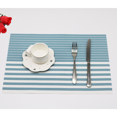 Factory Direct Sales European-Style Thermal Insulation and Environmental Protection Non-Slip Placemat Teslin Teslin PVC Gradient Placemat