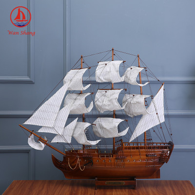 American Constitution Frigate Simulation Sailboat Decoration Office Living Room Decoration Sailboat Crafts Wholesale