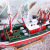 Creative 60cm Sailing Model Decoration Handmade Mediterranean Style Fishing Boat Crafts Decoration Factory Wholesale